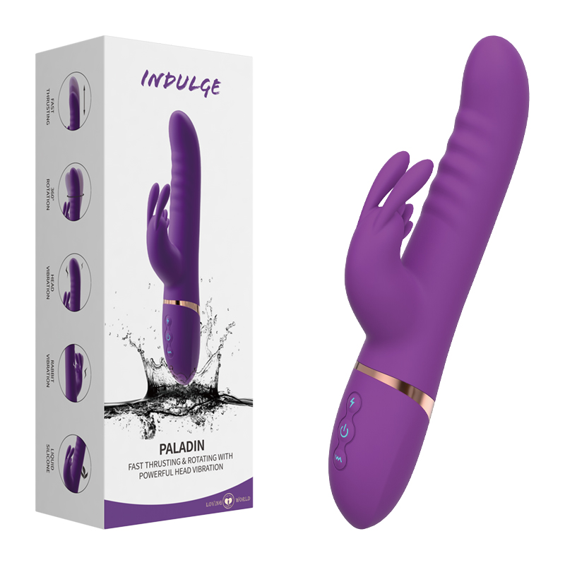 Vibrator iepure cu împingere și rotație